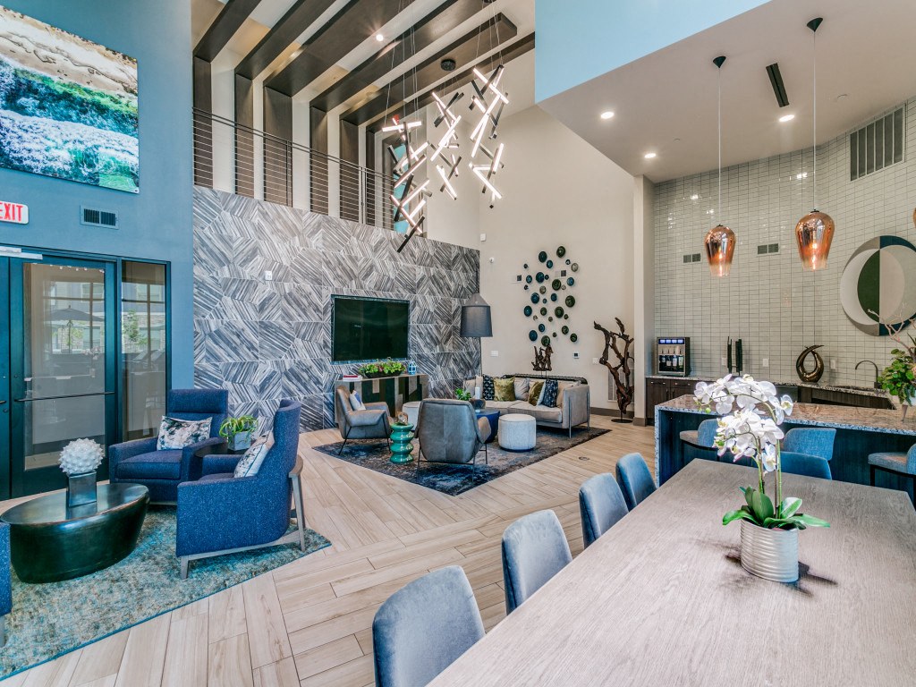 Spacious resident lounge